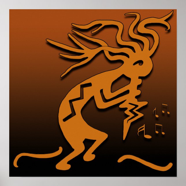 Kokopelli Musician Poster (Framsidan)