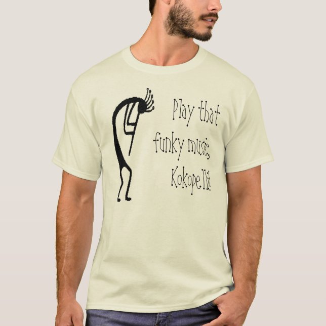 Kokopelli musik t-shirt (Framsida)