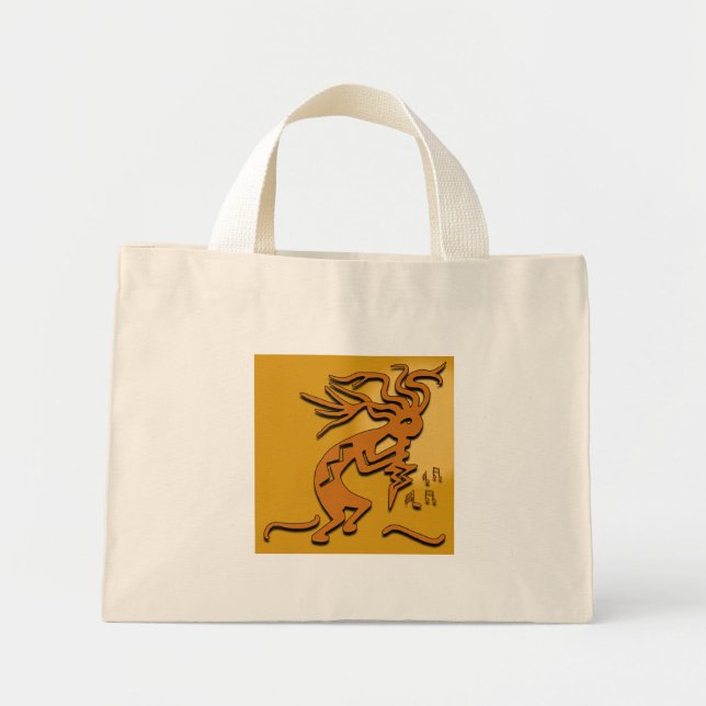Kokopelli Musiker Mini Tygkasse (Framsidan)
