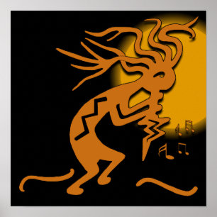 Kokopelli musiker poster