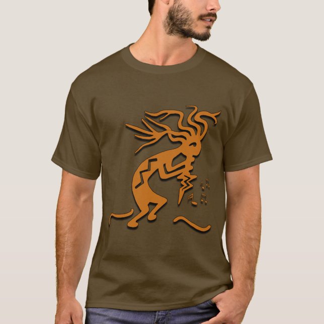 Kokopelli musiker tee shirt (Framsida)