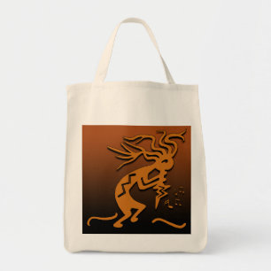 Kokopelli musiker tygkasse