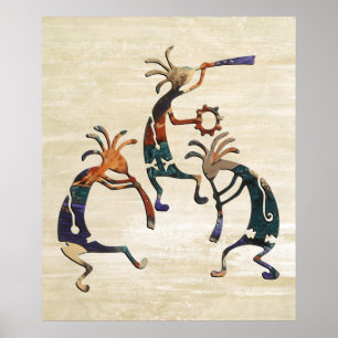 KOKOPELLI-musikertrio + dina idéer Poster