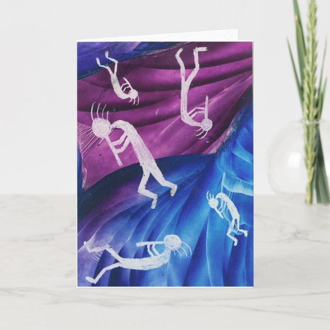 Kokopelli - Native American Flute Player Kort (Framsida)