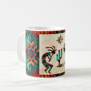 Kokopelli och Cactus Kaffemugg