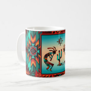 Kokopelli och Cactus Kaffemugg
