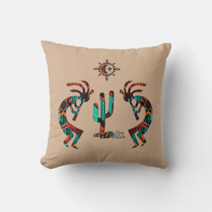 Kokopelli och Cactus Kudde