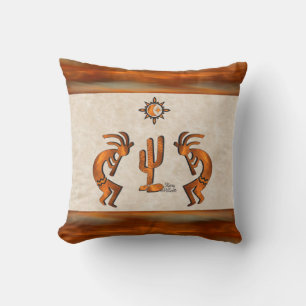 Kokopelli och Cactus Kudde