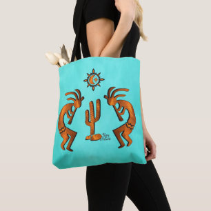 Kokopelli och Cactus Tygkasse