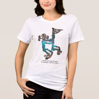 Kokopelli och Female Petroglyph T Shirt