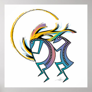 Kokopelli och Kokopelli Mana Poster