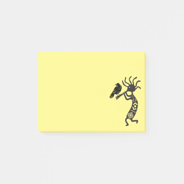 Kokopelli och Raven Post-it Block (Framsida)