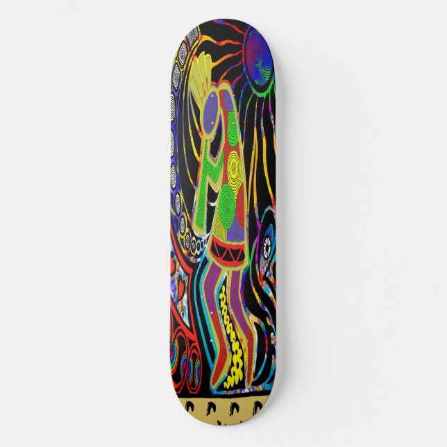 Kokopelli Old School Skateboard Bräda 21,6 Cm (Framsida)