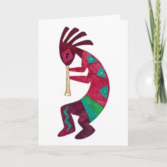 Kokopelli original- design! kort (Framsida)