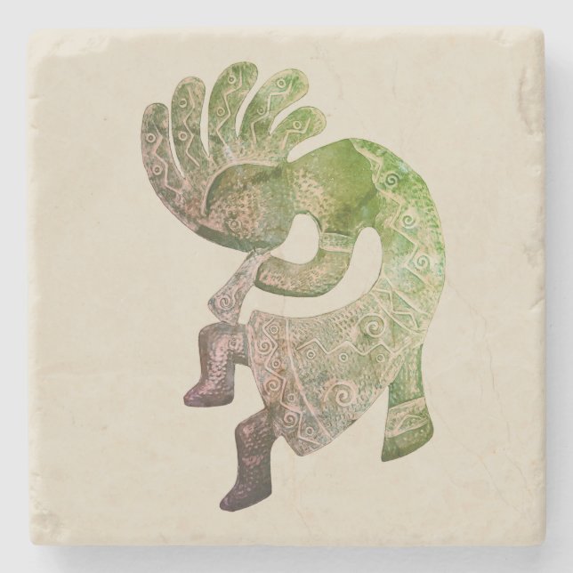 Kokopelli, Pastel Southwest Stenunderlägg (Framsidan)