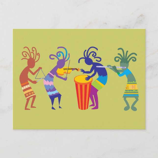 Kokopelli Postcard Vykort (Framsida)