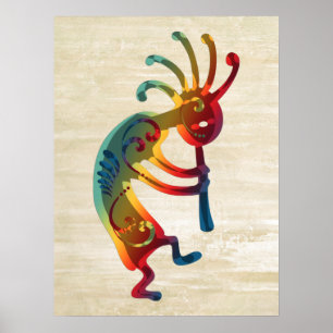KOKOPELLI-prydnadar + dina idéer Poster