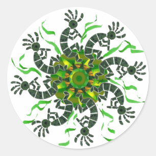 Kokopelli rullar klistermärken