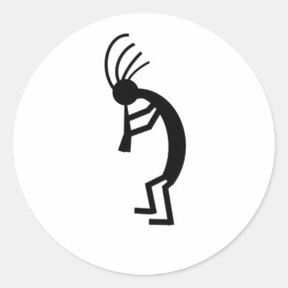 Kokopelli Runt Klistermärke