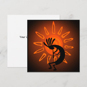 Kokopelli Sol, broniserat solnedgångskort