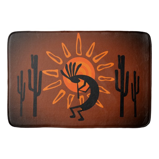 Kokopelli Sol Bronzed Sunset Badrumsmatta (Framsidan)