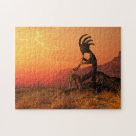 Kokopelli solnedgång pussel
