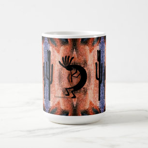 Kokopelli Southwest Desert liggande Kaffemugg