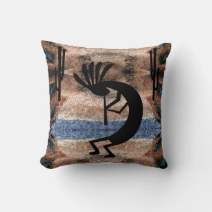 Kokopelli Southwest Desert Mosaic sq Kudde