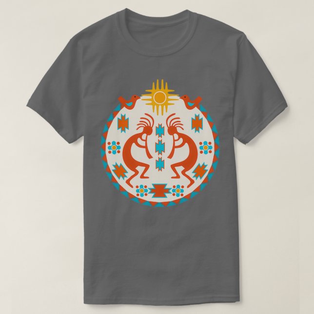 Kokopelli Southwest Native American  T Shirt (Design framsida)