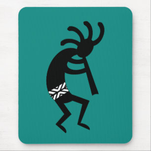 Kokopelli Southwest Teal Design Musmatta