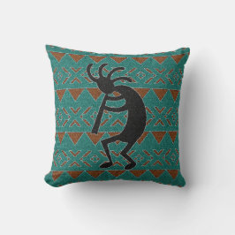 Kokopelli Southwest Turquise Decorative Kudde