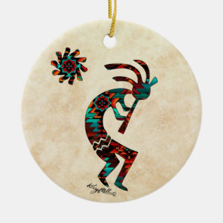 KOKOPELLI SPELAR FLUTE CERAMIC ORNAMENT