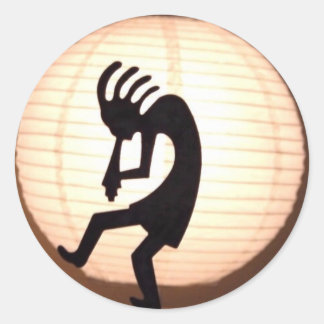 Kokopelli Sticker Runt Klistermärke