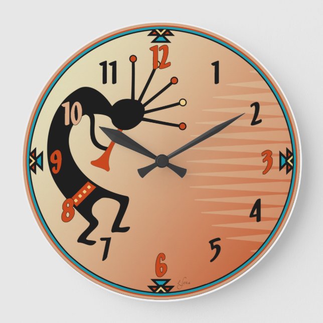 Kokopelli Stor Klocka (Framsida)