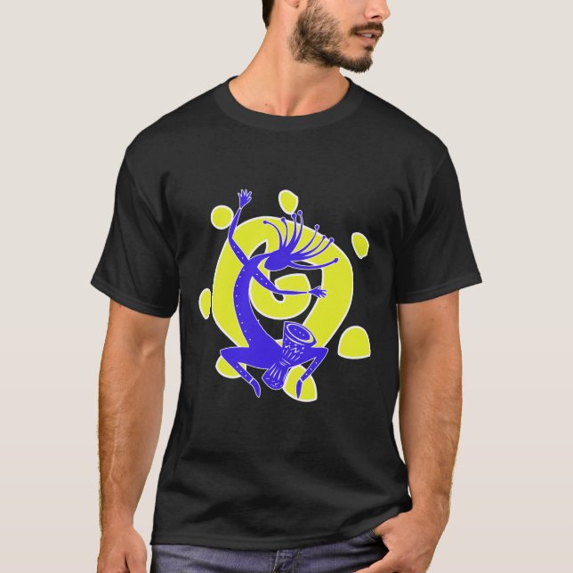 Kokopelli Sun Trummis Tee (Framsida)