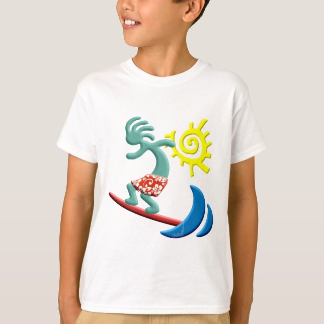 Kokopelli surfa t-shirt (Framsida)