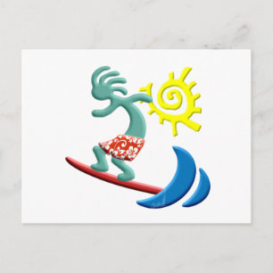 Kokopelli Surfing Vykort