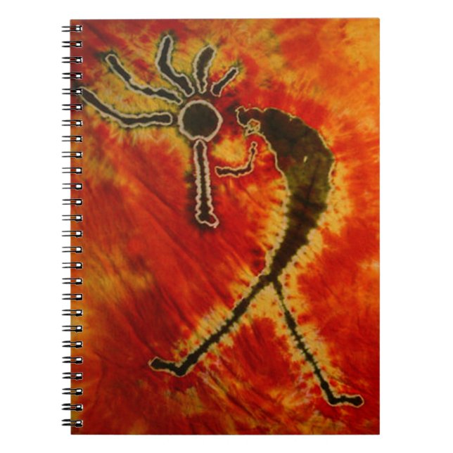 Kokopelli Tie Dye Anteckningsbok (Framsidan)