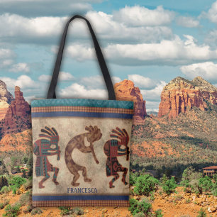 Kokopelli Tribal SouthWestern Tygkasse