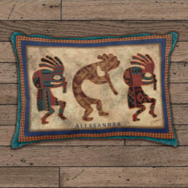 Kokopelli Trio Personlaized Dekorativ kudde