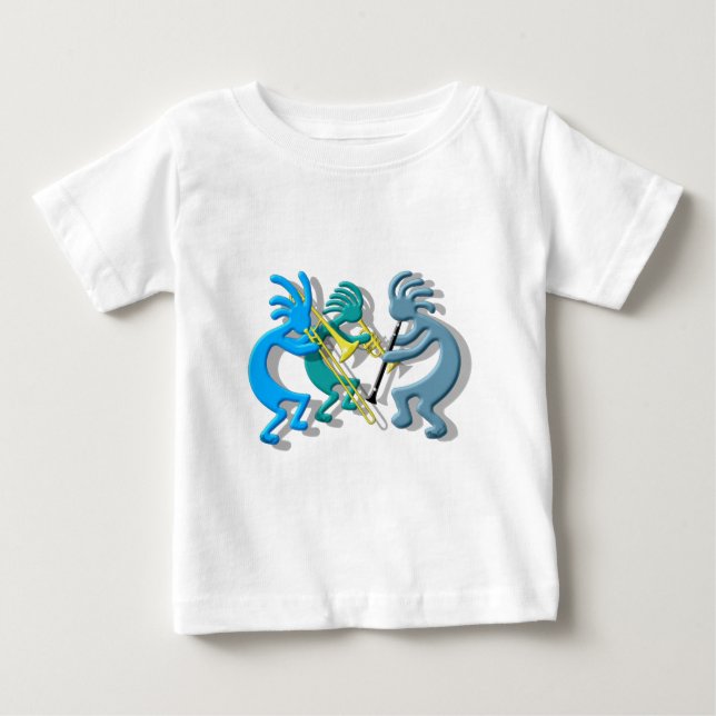 Kokopelli Trio Tee Shirt (Framsida)