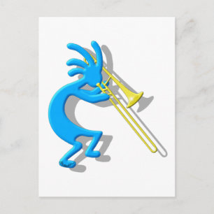 Kokopelli Trombone Vykort