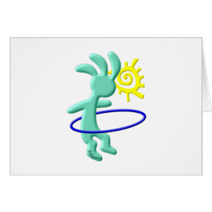 Kokopelli ungeHula ring Hälsningskort