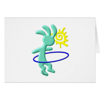 Kokopelli ungeHula ring Hälsningskort