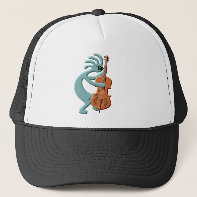 Kokopelli violoncell truckerkeps (Framsida)