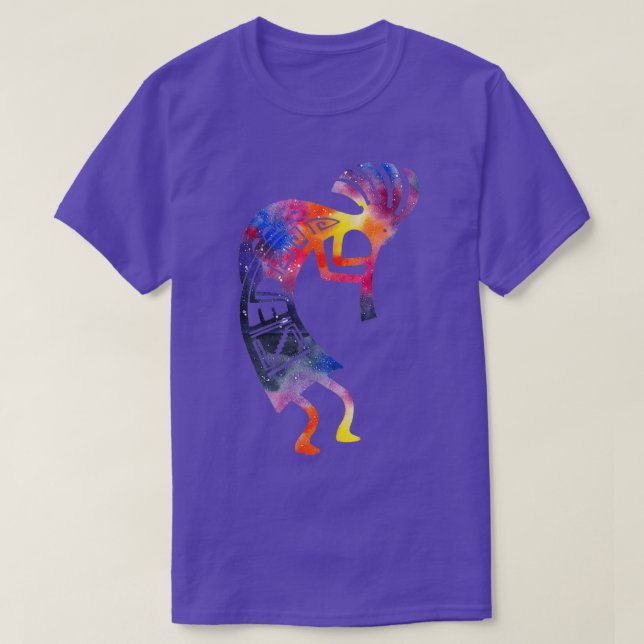 Kokopelli Watercolor Native American  T Shirt (Design framsida)