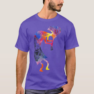 Kokopelli Watercolor Native American T Shirt