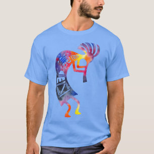 Kokopelli Watercolor Native American T Shirt