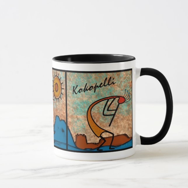Kokopelli x 3 mugg (Höger)