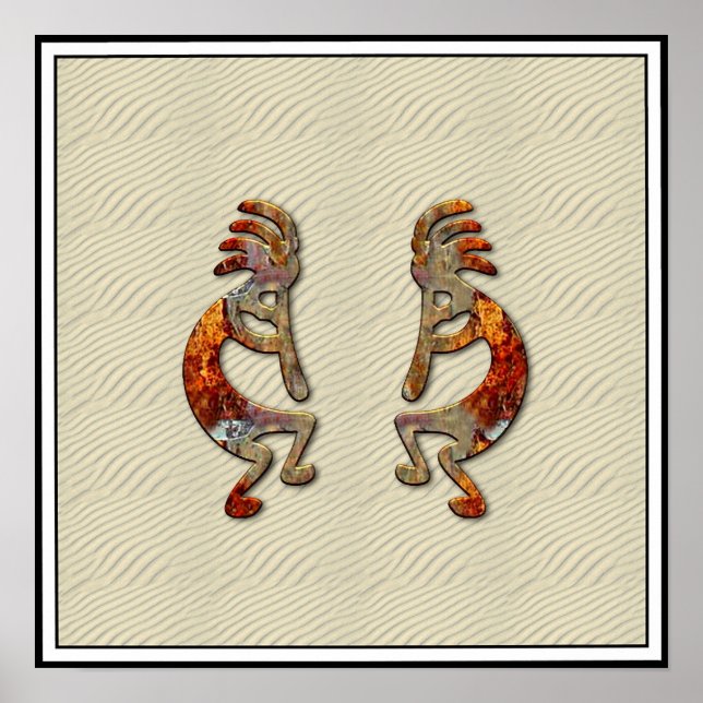 "Kokopellis flute" Poster/ skriver ut Poster (Framsidan)